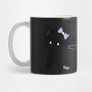 Trans Pride Ear Bow Kitty Mug